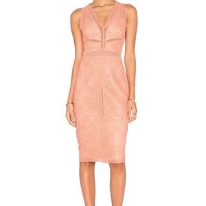 Bailey 44 Midi dress  Peach Size S